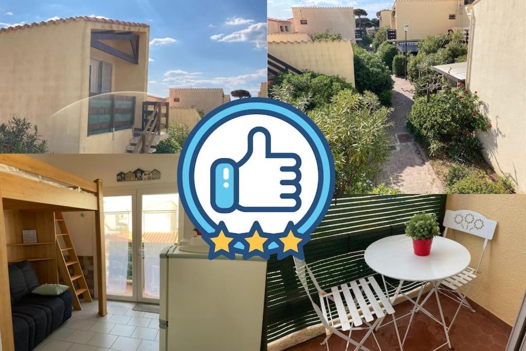 Апартаменты Le Barca Playa - Climatise - Terrasse Et Parking Prive Ле Баркарес Экстерьер фото
